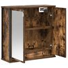 vidaXL Bathroom Wall Cabinet Smoked oak Engineered wood, steel