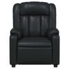 vidaXL Massage Recliner Chair Black Faux leather, metal, plywood Single