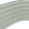 vidaXL Garden Raised Bed Grey Galvanized steel Large Tough