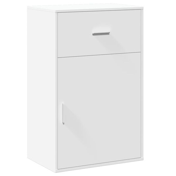 vidaXL Storage Cabinet White Engineered wood 22.2 x 15.4 x 35.4 in