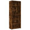 vidaXL Highboard Smoked Oak Engineered Wood Tall Highboard Rectangular
