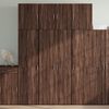 vidaXL Highboard Brown Oak 31.5"x16.7"x98" Engineered Wood