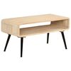 vidaXL Coffee Table Natural Mango Wood Solid Mango Wood Standard