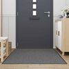 vidaXL Doormat Gray Polypropylene and PVC 45.3 x 78.7 in Non-slip