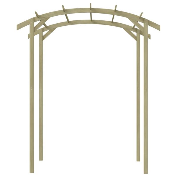 vidaXL Pergola Green Impregnated Pinewood 70.9 x 77.6 x 82.7 in Durable
