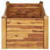 vidaXL Garden Raised Bed Natural wood color Solid acacia wood