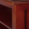 vidaXL Corner TV Cabinet Dark brown Solid mahogany wood Compact corner