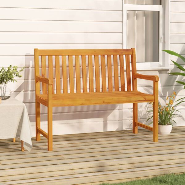 vidaXL Garden Bench Natural Wood Solid Acacia Wood Small Garden Bench
