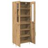 vidaXL Highboard 2 pcs Artisan Oak 27.36 x 13.39 x 70.87 in