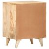 vidaXL Bedside Cabinet Natural Solid mango wood Compact Bedside Cabinet