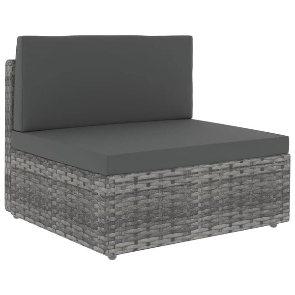 vidaXL Garden Lounge Set Gray, Anthracite