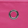 vidaXL Storage Box Set of 4 Pink Non-woven fabric (100% polyester)