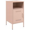 vidaXL Bedside Cabinet Set of 2 Pink Cold-rolled steel Standard