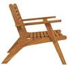 vidaXL Garden Chair Brown Solid acacia wood Standard Durable