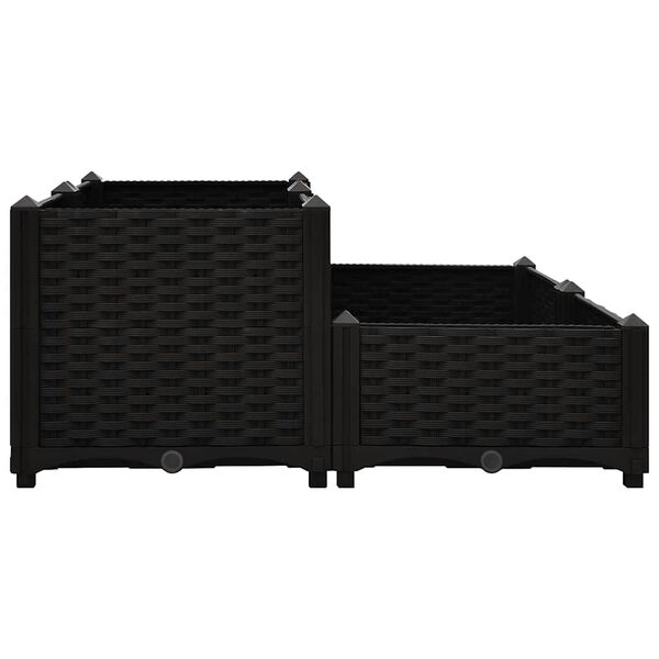 vidaXL Raised Bed 31.5"x31.5"x15" Polypropylene