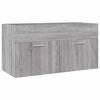 vidaXL Bathroom Furniture Set Grey Sonoma Engineered Wood Standard