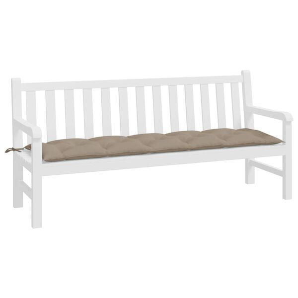 vidaXL Garden Bench Cushion Taupe Oxford fabric (100% polyester)