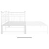 vidaXL Sofa Bed Frame White Powder-coated metal Standard