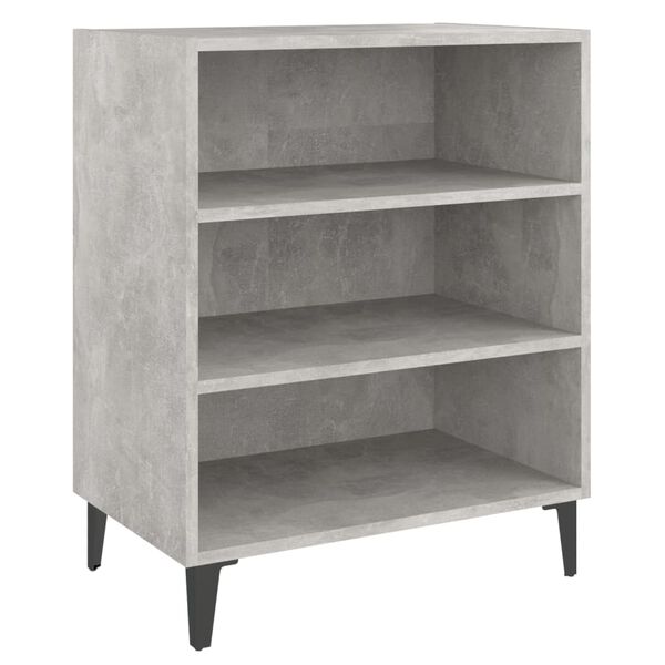 vidaXL Sideboard Concrete Grey Engineered wood, metal Medium Sideboard