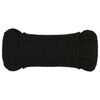 vidaXL Work Rope Black 0.20 " 820.2 ' Polyester