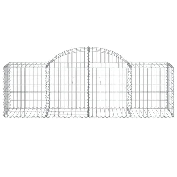 vidaXL Gabion Basket Set of 20 Silver Galvanized Iron Large Durable