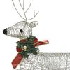 vidaXL Reindeer And Sleigh Christmas Decoration Set of 6 Gold