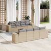 vidaXL Garden Sofa Set Beige
