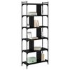 vidaXL Bookcase Black oak 76 x 32 x 192 cm Engineered wood