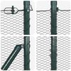 vidaXL Fence with Posts Gray 1.2 x 100 m PVC-coated steel