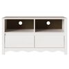 vidaXL TV Cabinet Drammen White 99 x 43 x 55 cm Solid Pine wood