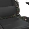 vidaXL Gaming Chair Black and camouflage Faux leather, metal, plywood