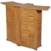 vidaXL Outdoor Bar Set Brown Solid Teak Wood Medium Foldable