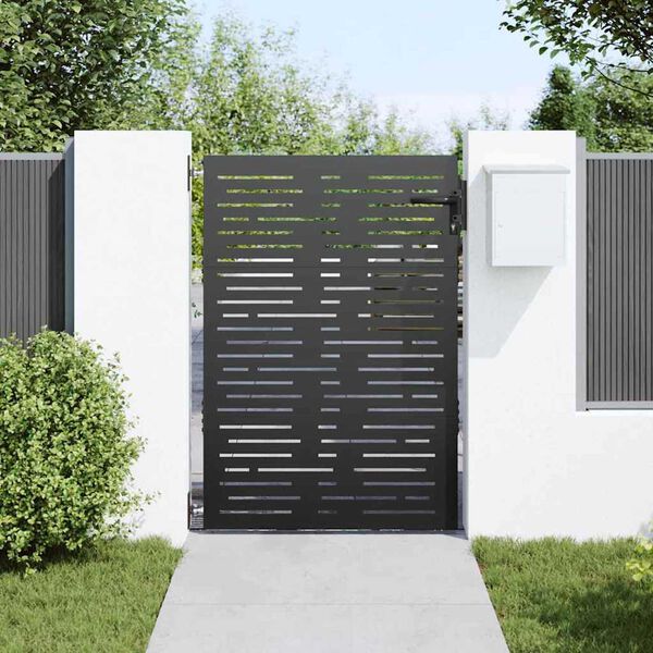 vidaXL Garden Gate 33.5x49.2" Corten Steel Square Design
