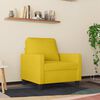 vidaXL Sofa Chair Yellow Velvet Single Stylish Design Sofa Chair