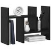 vidaXL Desk Organiser Black Oak 13.58 x 6.10 x 13.98 in