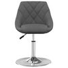 vidaXL Dining Chair Set of 6 Dark Grey