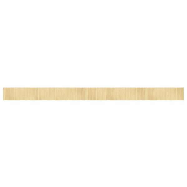 vidaXL Rug Light Natural Bamboo, Polypropylene 27.6x393.7 in Rug
