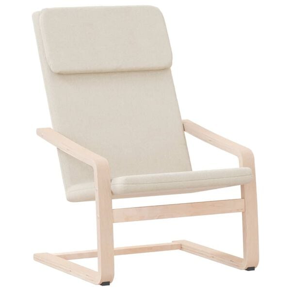 vidaXL Relaxing Chair Cream