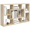 vidaXL Wall Shelf Sonoma Oak Engineered Wood Medium Wall Shelf