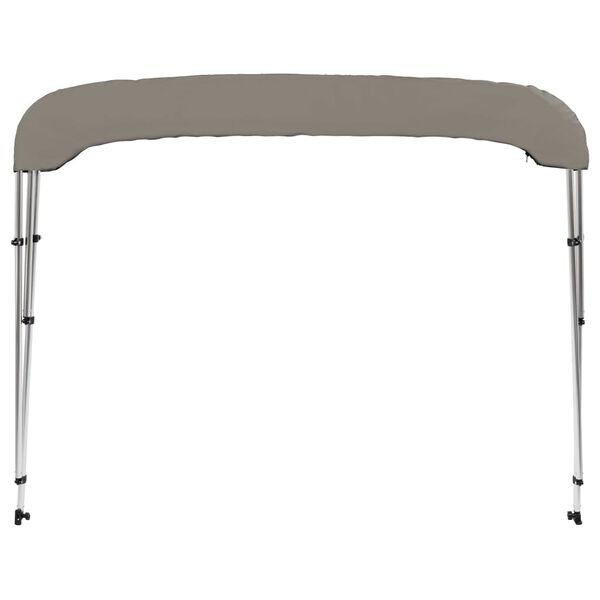vidaXL 3-bow Bimini Top Grey 72.0x77.2x53.9"