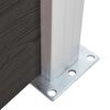vidaXL Fence Panel WPC 68.9x57.5" Black