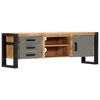 vidaXL TV Cabinet Natural wood and grey