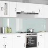 vidaXL Kitchen Backsplash 2 pcs White 43.31 x 23.62 in Tempered Glass