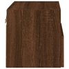 vidaXL TV Wall Cabinet Brown oak Engineered wood Compact TV Wall Cabinet