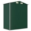 vidaXL Garden Shed Green Galvanized Steel Large Garden Shed