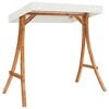 vidaXL Swing Bench Teak Solid spruce wood with polyester canopy Medium
