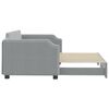 vidaXL Daybed With Trundle Light grey
