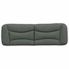 vidaXL Headboard Cushion Dark Grey 100% polyester Standard