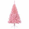 vidaXL Artificial Pre-lit Christmas Tree Pink 59.06 in PVC