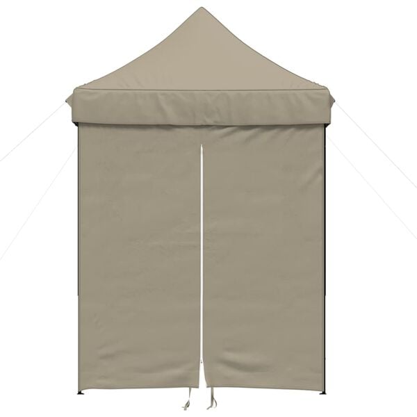 vidaXL Party Tent Taupe Oxford fabric, Powder-coated steel
